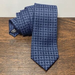 Michael Kors Blue Geometical Pattern Tie